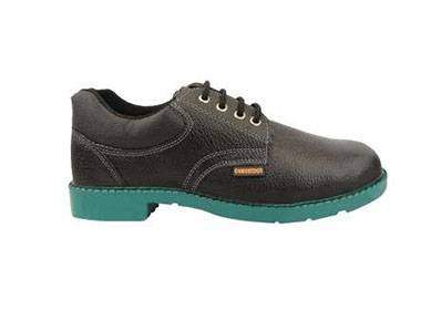 Leather Safety Shoe with Rubber Sole