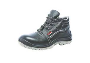 Black Leather Safety Shoes